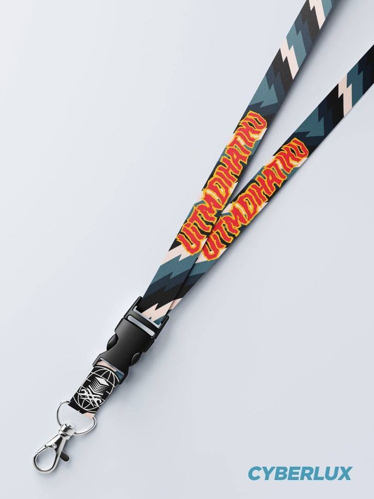 Cyberlux UiTM Lanyard - Bring the spirits of champion to the class with our Uitm Series Lanyard. A full sublimated lanyard equipped with Buckle and Hook for convenience. Soft polyester material gentle to skin.