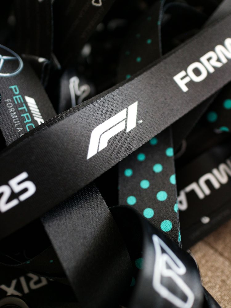 AMG Petronas Formula 1 Team Lanyard - Engineered for performance, Built for Style. A full sublimated lanyard equipped with Safety Clip, Buckle and Hook for convenience. Soft polyester material gentle to skin. Designed with love for Formula 1 fans.