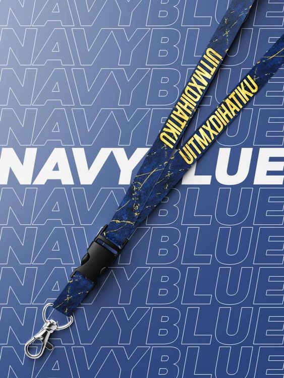 Navy UiTM Lanyard - Bring the spirits of champion to the class with our Uitm Series Lanyard. A full sublimated lanyard equipped with Buckle and Hook for convenience. Soft polyester material gentle to skin.